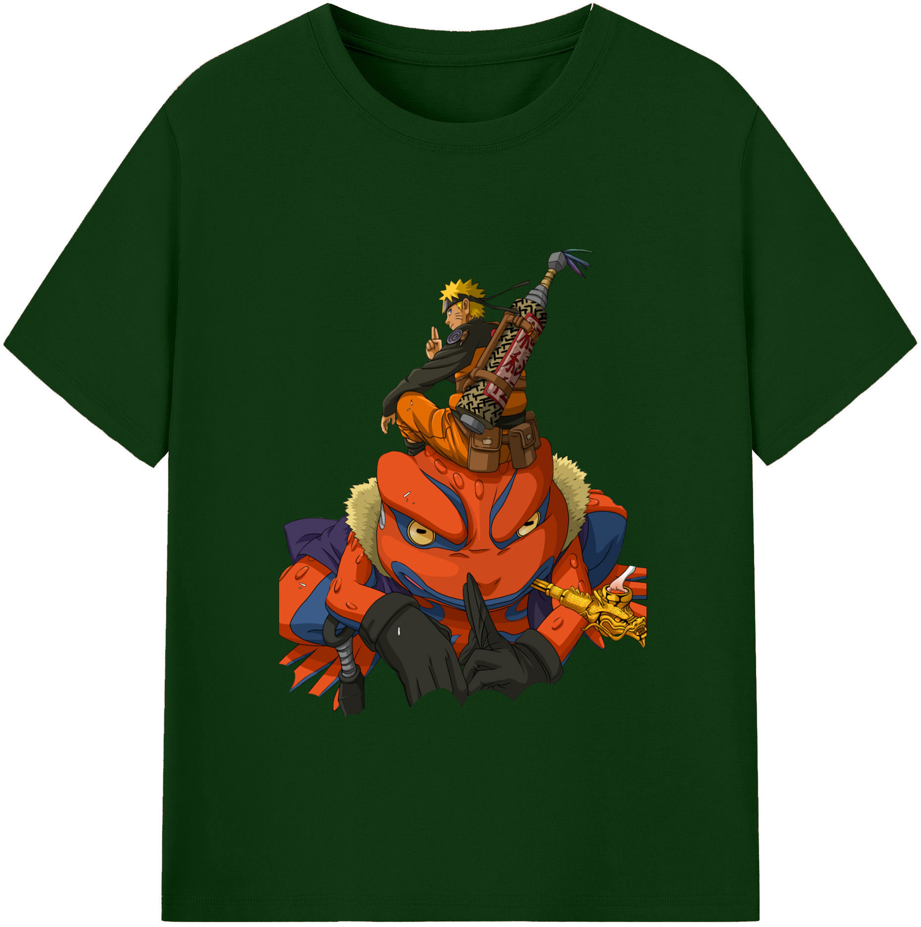 （画像用） NARUTO -ナルト- うずまき ナルト Uzumaki Naruto 綿100％半袖Tシャツ（フロントプリント）
